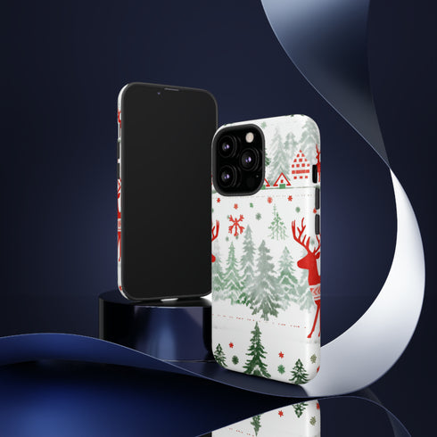 Nordic Christmas Print - Impact Resistant Phone Case
